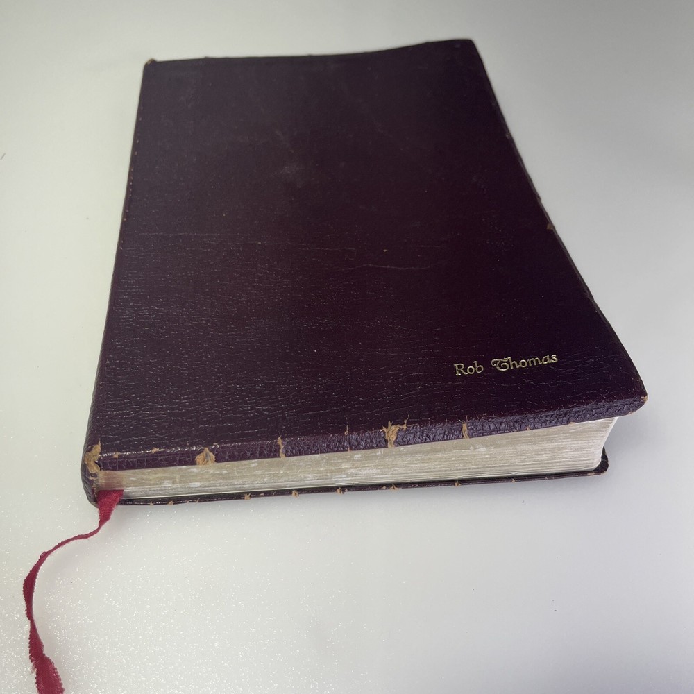 The Student Bible NIV Burgandy 1987 Zondervan Bonded Leather index