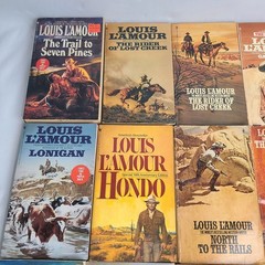 18 Piece Lot Of Louis L’amour Western Trade Paperback Books Titles As Shown