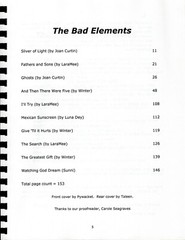 Magnificent Seven Fanzine „The Bad Element #1” Gen 2004 Chris Larabee VTG