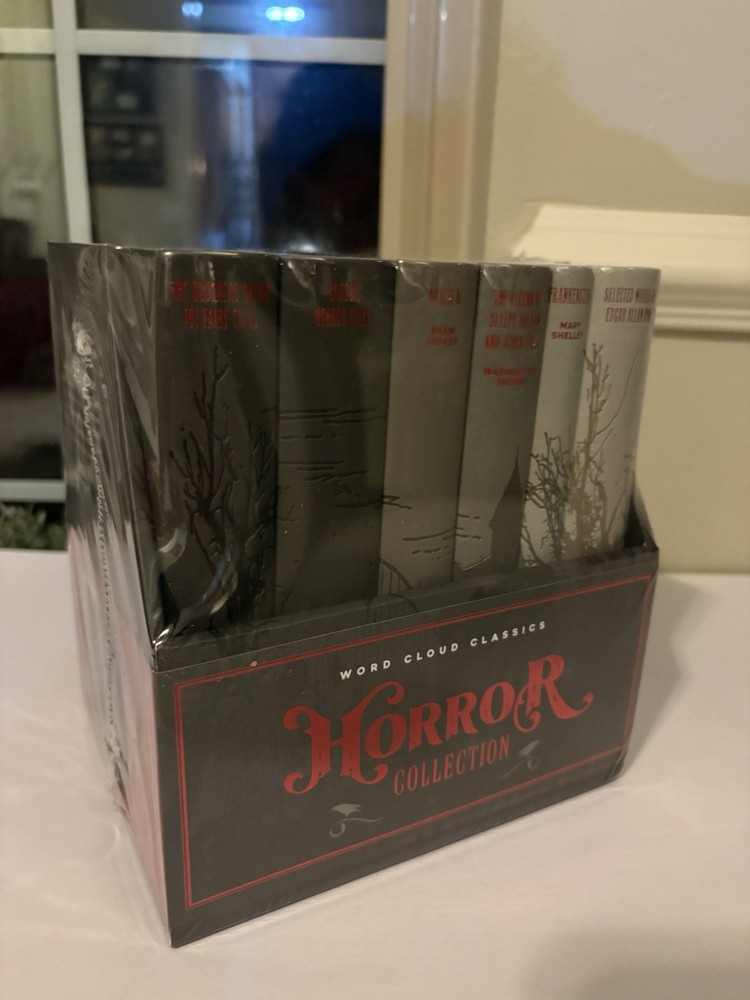 Horror Collection Word Cloud Classics Box Set – Art Page Edges – Sealed