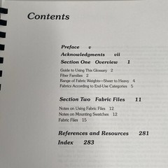 Fabric Glossary by Mary Humphries Textile Fibers Reference Guide Comb Bound