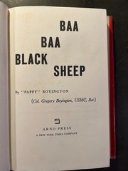 Baa Baa Black Sheep by Gregory Boyington (1972, Hardcover, Arno Press)