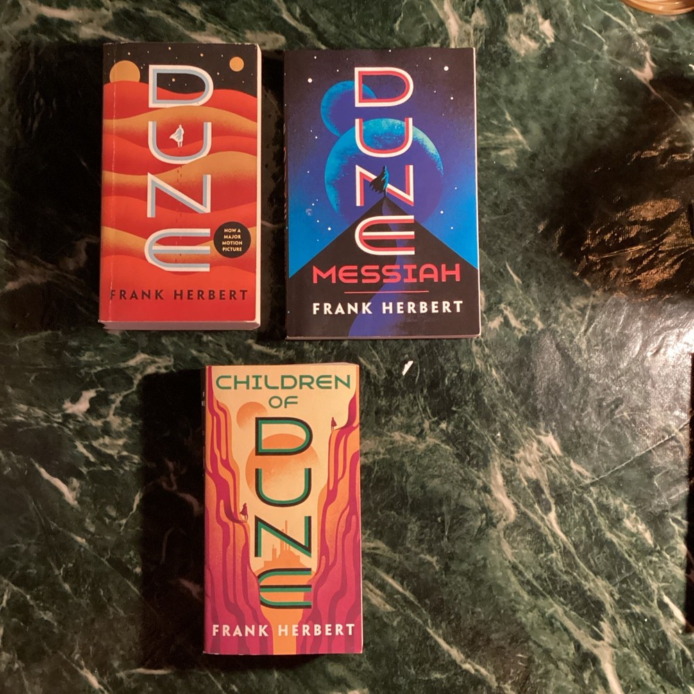 Lot DUNE Trilogy Messiah Children by Frank Herbert Ace Premium Edition PB