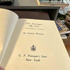 G. P. Putnam’s Sons Louise Wilson This Stranger, My Son Hardcover Motherhood