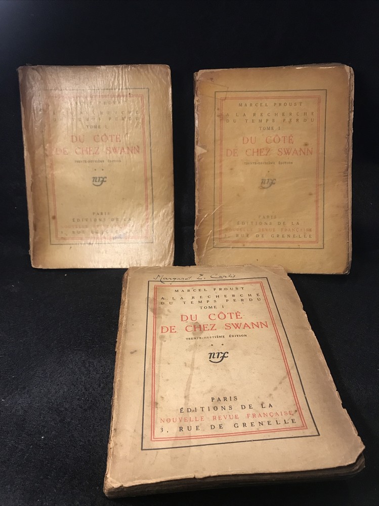 Du Cote De Chez Swann- Marcel Proust, 1919, Lot Of 3