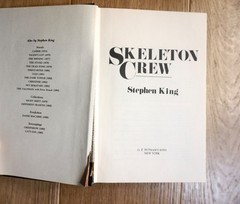 Vintage Skeleton Crew Stephen King G P Putnam’s Sons Black HC DJ 1985 USA-v good