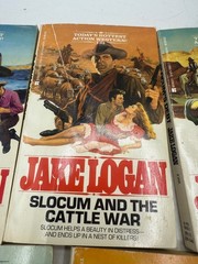 Vintage Paperback Jake Logan Assorted Books Action Western Stories