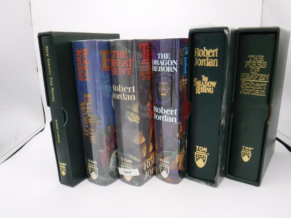 Wheel of Time The Eye of the World Signed 1st/1st set Robert Jordan Leatherbound