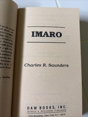 Imaro – Charles R. Saunders (1981 DAW 459) 1st ed/1st Printing PB