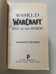 WOW World of Warcraft: Rise of the Horde by Christie Golden ~ 2007 Paperback