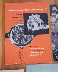Lot of 5 Vintage Cookbooks 1930s-1950s Frigidair, Miracle Maid, Dormeyer