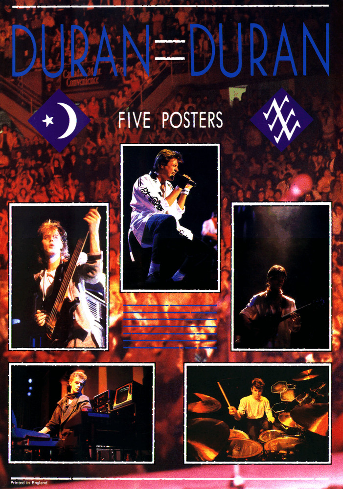 20500 Duran Duran Red 5-Poster Book Large Unbound Full Color Rock VINTAGE 80s