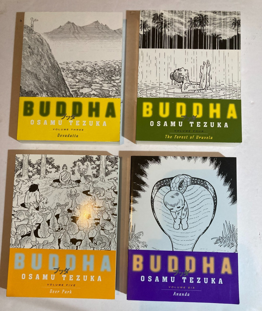 Lot BUDDHA Devadatta 3-6 DEER PARK Ananda OSAMU TEZUKA Uruvela GRAPHIC Lot of 4