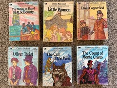 Lot of 24 Illustrated Classic Editions & Christian Library Mini Paperbacks Books