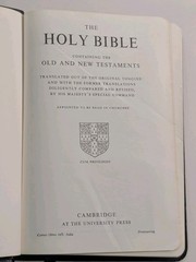 Cambridge Cameo Holy Bible KJV French Morocco Leather India Paper Vintage 1972