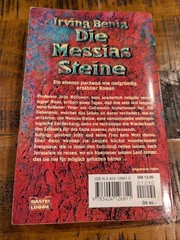 Die Messias Steine – „The Messiah Stones” German Paperback Book by Irving Benig