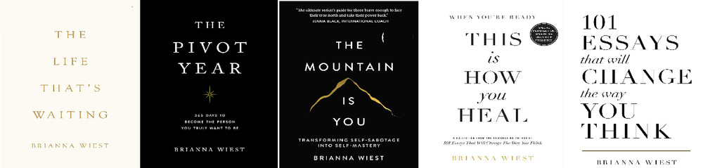 Brianna Wiest 5 book set: the life that’s waiting + pivot year + the mountain PB