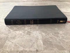 Zondervan NASB Thinline Bible Large Print 1995 Black Bonded Leather