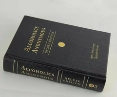ALCOHOLICS ANONYMOUS 75th Anniversary Deluxe Vegan Leather Bound Bill Wilson New