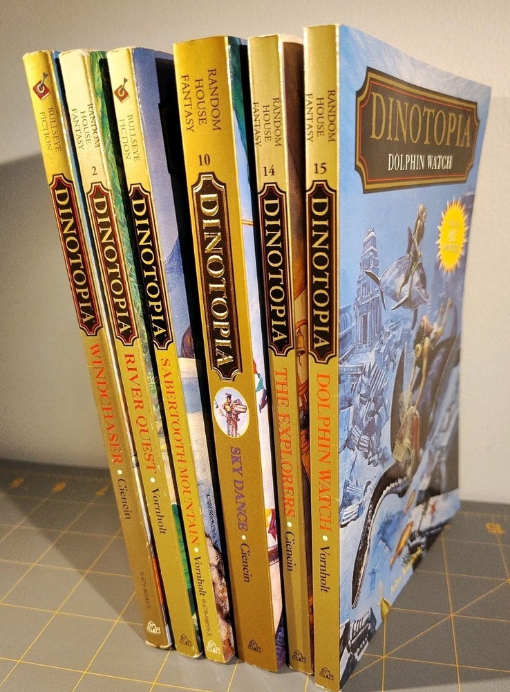 Dinotopia Books – Lot of 6 Paperbacks, Random House Fiction 1990s