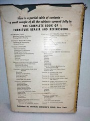 Complete Book of Furniture Repair and Refinishing 1950 Ralph Kinney