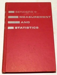 Senders Measurement and Statistics Oxford University Press 1958