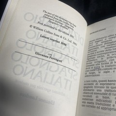 Collins Mondadori Italian Dictionary Paperback Water Resistant Cover Travel