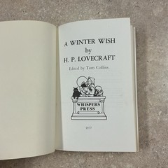 A Winter Wish & Other Poems H.P Lovecraft 1977 First Edition HB Vintage Book