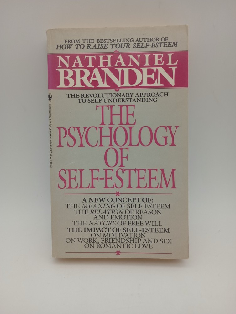 The Psychology of Self Esteem, Vtg Paperback, 1987, Bantam, by Nathaniel Branden