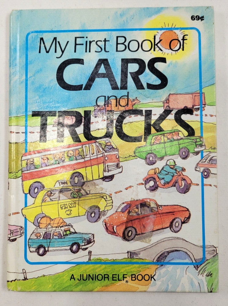 Vintage 1987 „My First Book of Cars & Trucks” Junior Elf Book!