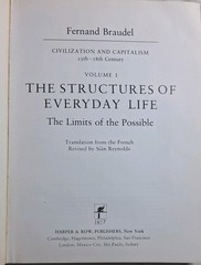 CIVILIZATION & CAPITALISM 15th-18th Century Vol 1-3 Fernand Braudel 1981-84 PB