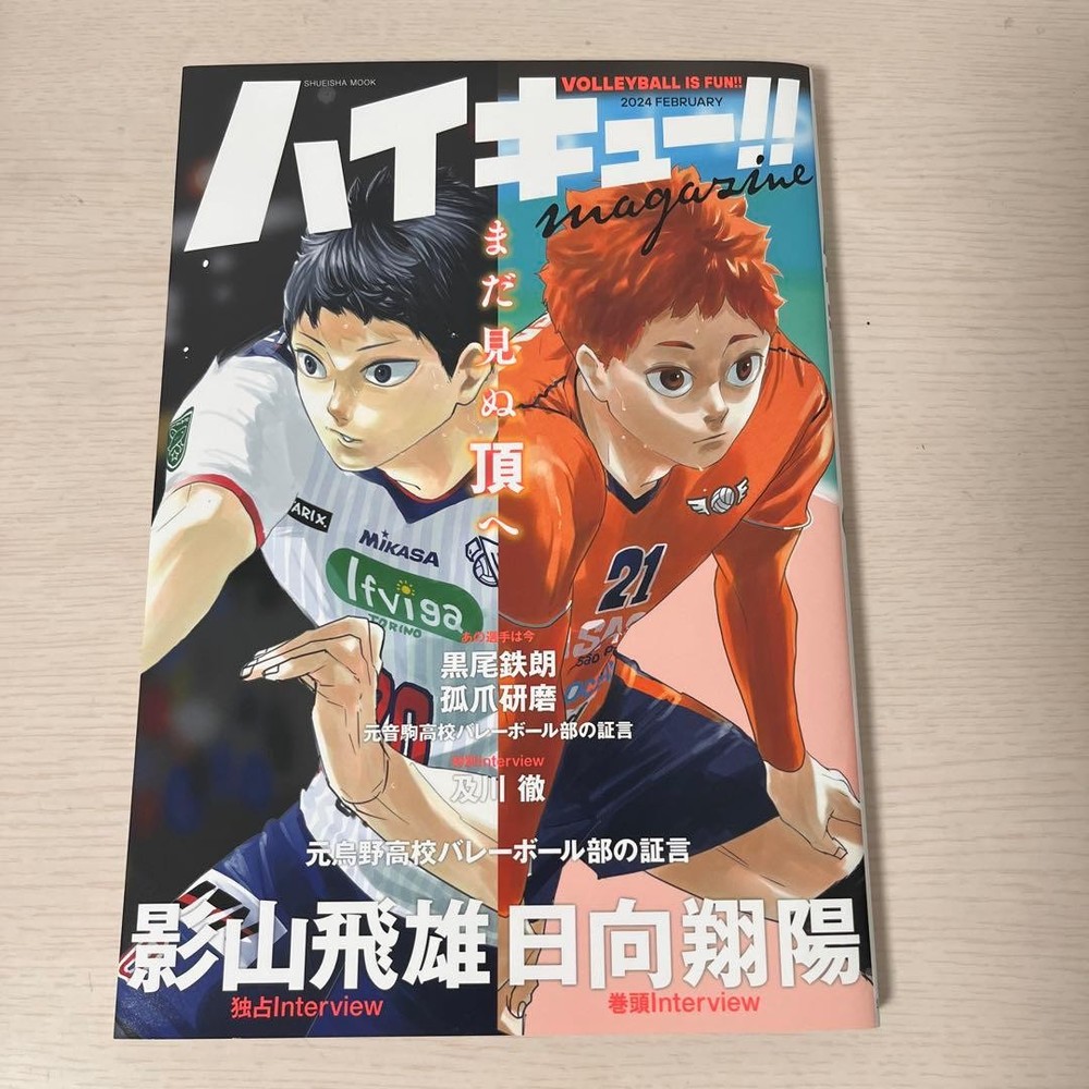 Haikyu!! Magazine 2024 February Sports Anime Collection