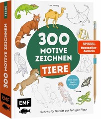 300 Motive zeichnen – Tiere, Lise Herzog