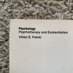 Psychotherapy and Existentialism Viktor E Frankl 1967 Fourth Printing Paperback