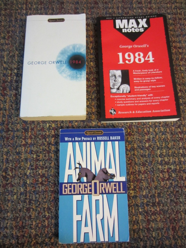 Animal Farm and 1984 by GEORGE ORWELL plus comprehensive 1984 test study guide