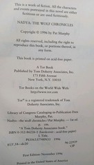 NADYA (SIGNED by Pat Murphy/1st US/Werewolves)