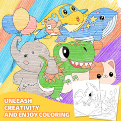 20 Pcs Small Coloring Books for Kids Ages 4-8(5.1*6.7in), Bulk Coloring Books fo