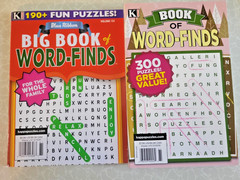 Kappa Word Seek Puzzles- Lot of 2-Extra Large & Blue Ribbon-For The Whole Family