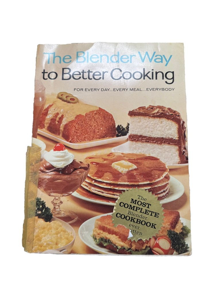 1965 The Blender Way to Better Cooking Cookbook Vintage Julia Child Elenor Crook