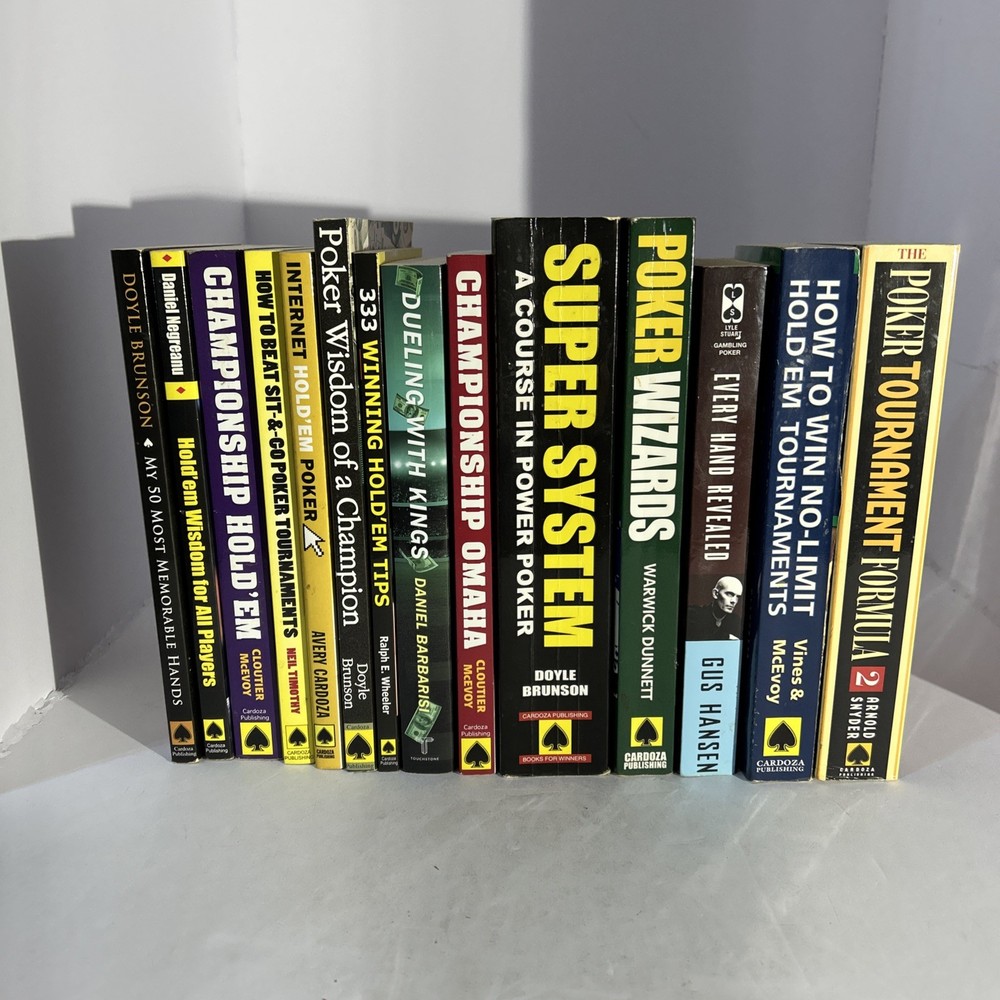 Poker Books A Lot of 14 Different Ones All Different See Pics