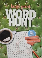 PAPP Large Print Word Hunt Puzzle Books, Largest Selection of Volumes, You Pick!