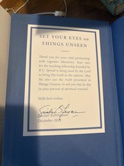 Things Unseen Sinclair B Ferguson Hardcover Devotional Ligonier Partner Edition
