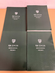 Jaguar XJ6 2.9-3.6 Factory Service Manual Set, Volumes 1-4, 1986