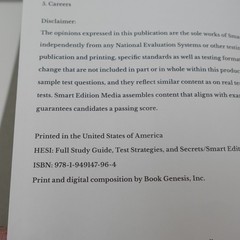 HESI A2 Full Study Guide 3rd Edition Smart Edition Paperback 2022 Unmarked