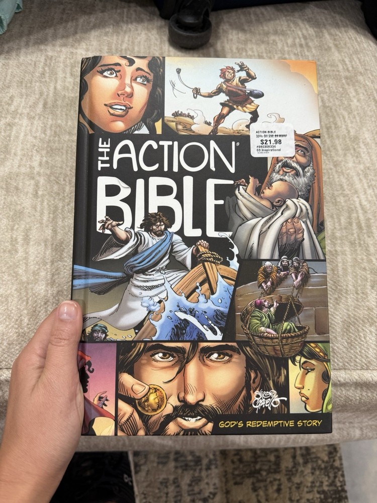 The Action Bible: God’s Redemptive Story by Sergio Cariello Hardcover