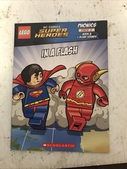 Lot Of 11 Scholastic Lego DC Phonics Pack 2 #1,2,3,4,5,6,7,8,10, WORKBOOK 1&2