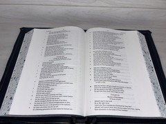 LSB Large Print- Wide Margin Badalassi Carlo Pueblo Sapphire Bible – Rebind