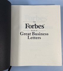 The Forbes Book of Great Business Letters 2001 HC Henry Ford Bill Gates &Others!