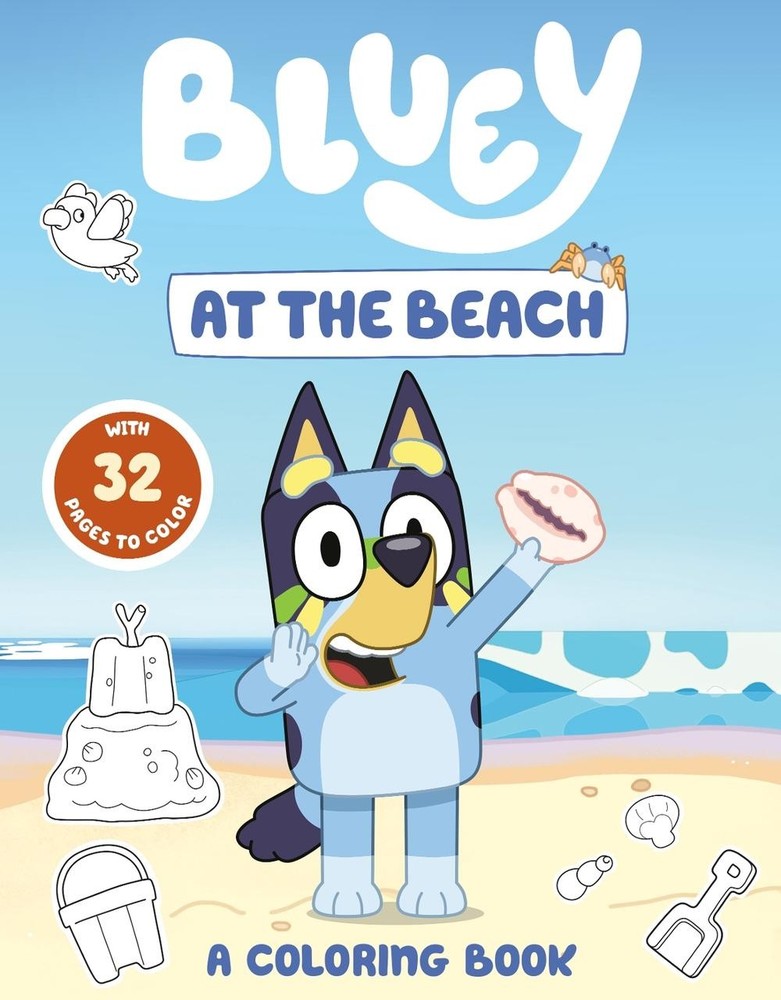 Bluey: At the Beach: A Coloring Book by Penguin Young Readers Licenses Paperback