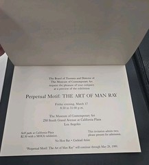Perpetual Motif The Art of Man Ray Collection 1988 Symposium D.C. Programs+ Dada